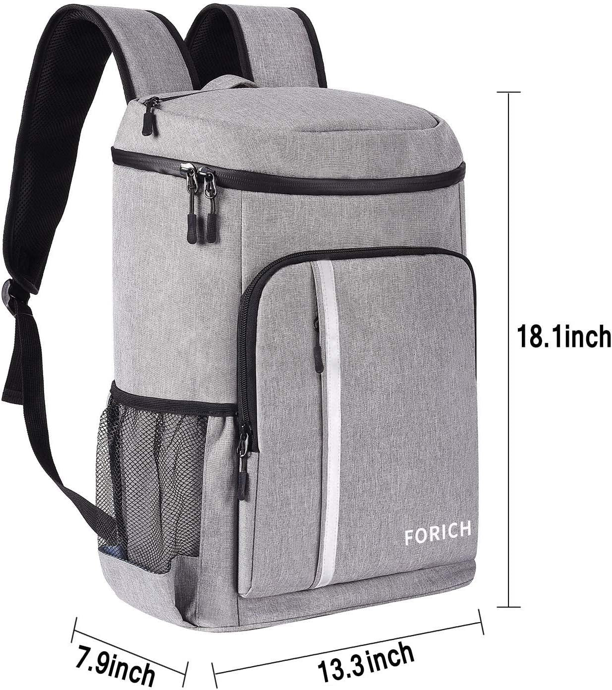 Insulated Waterproof Backpack Cooler Bag - Lightweight Leakproof Design for Work, Lunch, Picnics, Camping, and Hiking - Holds 30 Cans