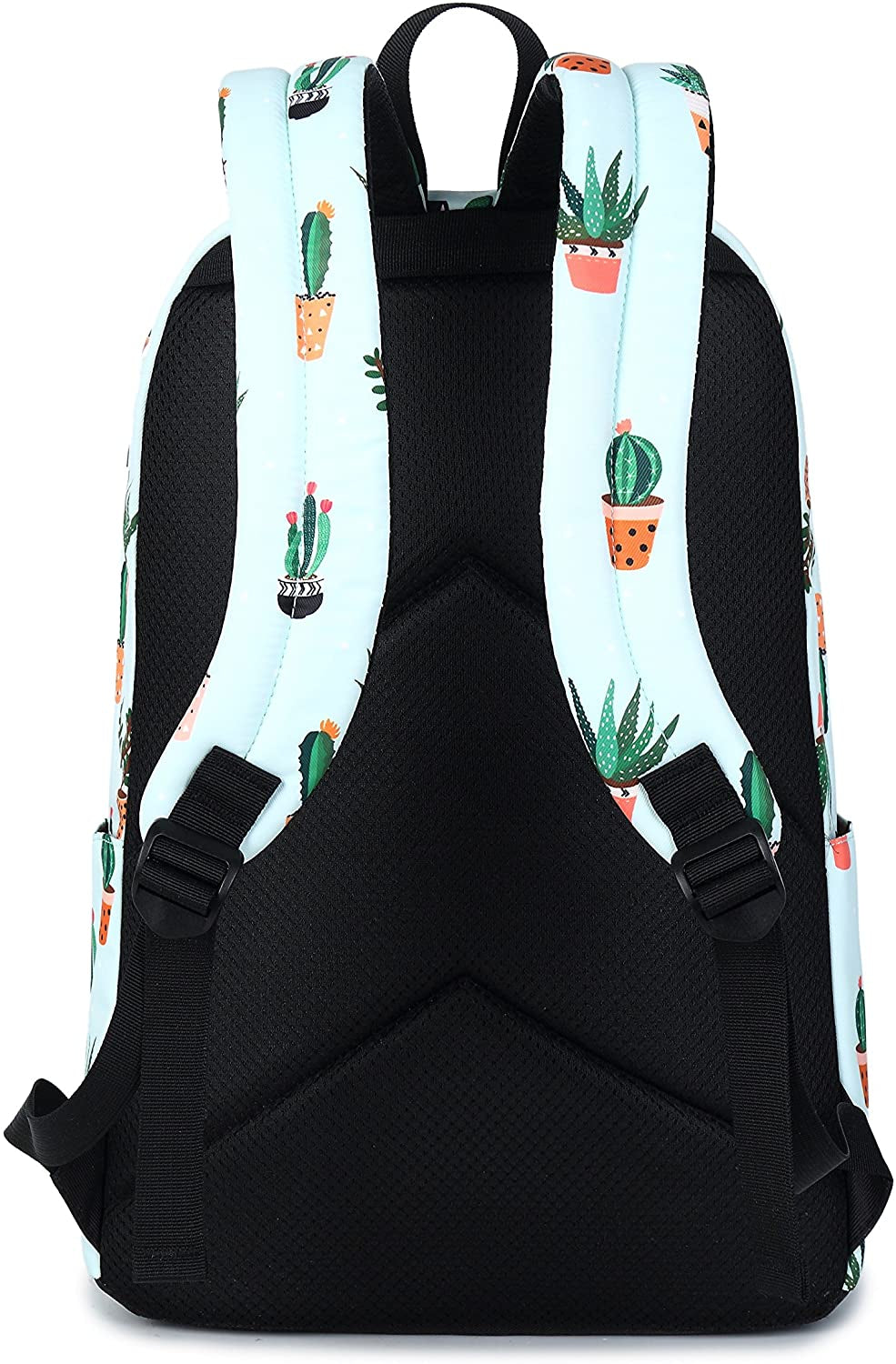 Cactus-Themed Leisure Backpack for Teenage Girls and Women